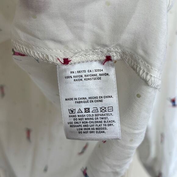 White Patterned Blouse - Picture 4 of 4